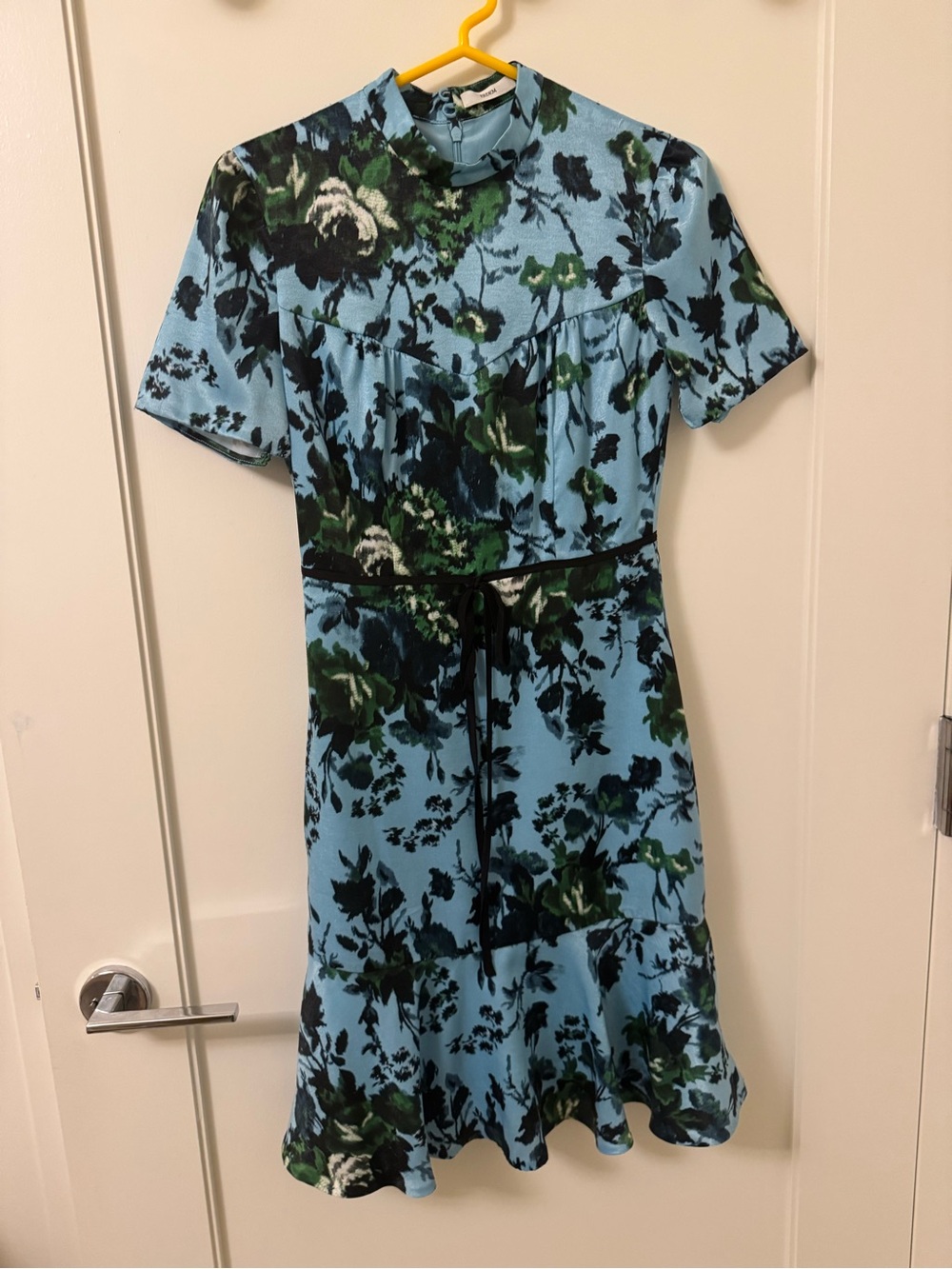 Erdem: blue and green mini dress